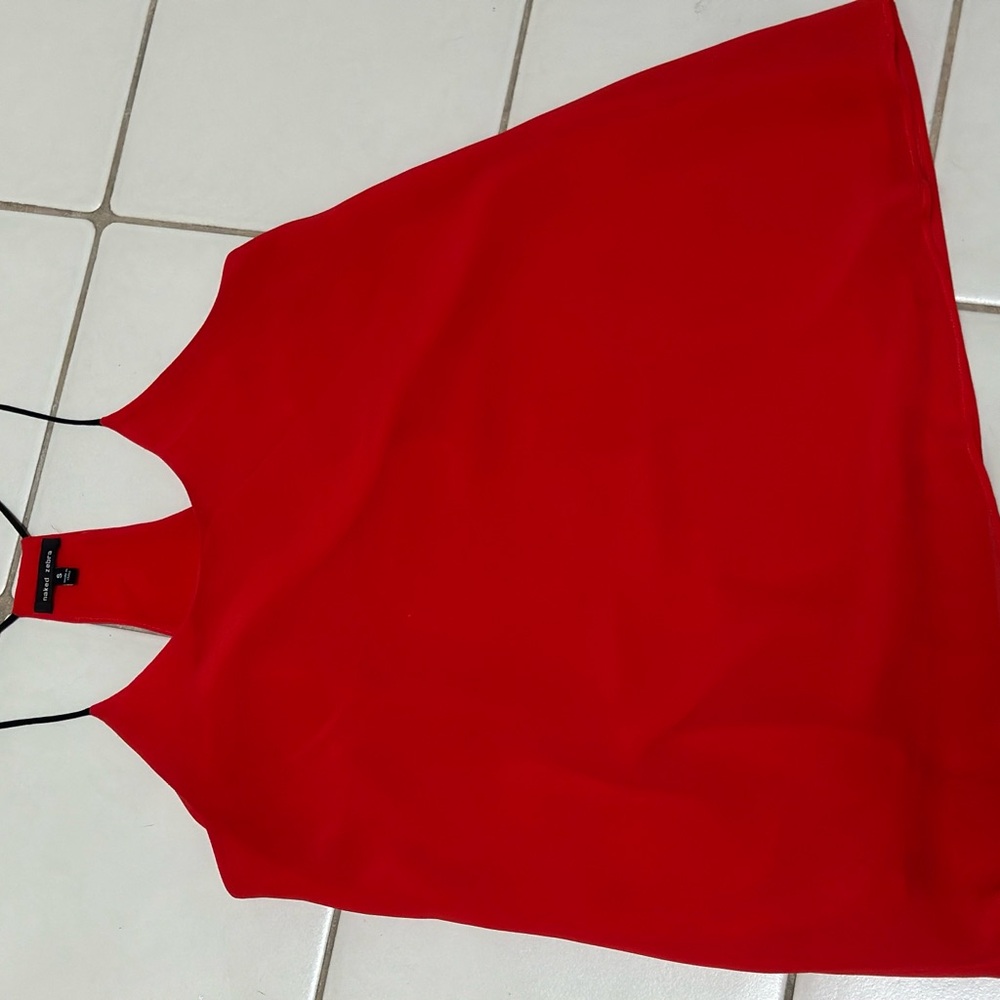 Red spaghetti strap reddish/orange camisole top
